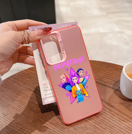 Kpop Demon Hunters Pink Phone Case for Samsung