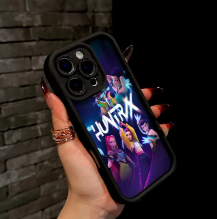 KPop Demon Hunters Black Phone Case for iPhone