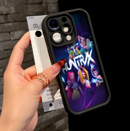 KPop Demon Hunters Black Phone Case for iPhone