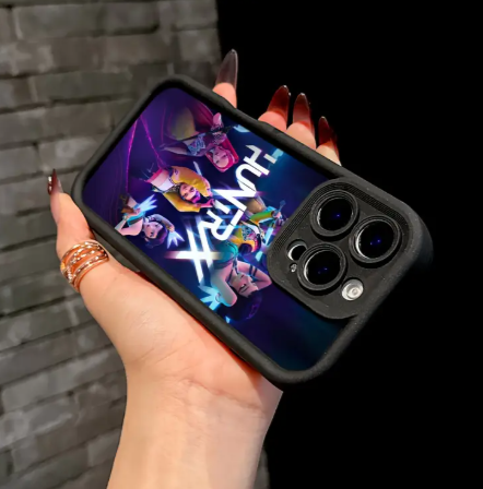 KPop Demon Hunters Black Phone Case for iPhone