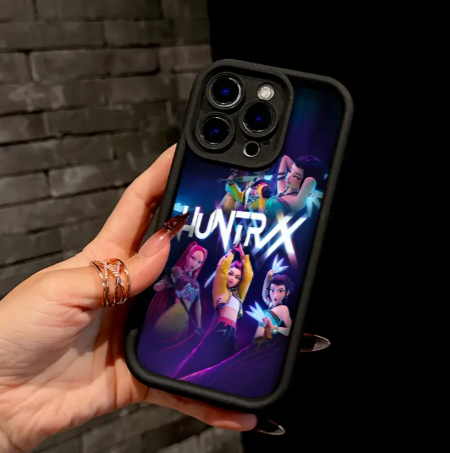KPop Demon Hunters Black Phone Case for iPhone
