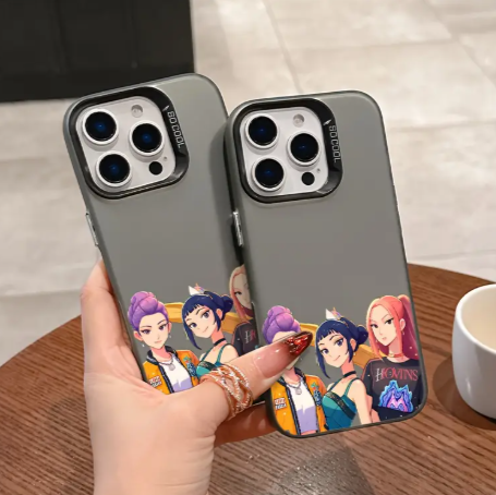 Kpop Demon Hunters Grey Phone Case for iPhone