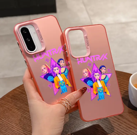 Kpop Demon Hunters Pink Phone Case for Samsung